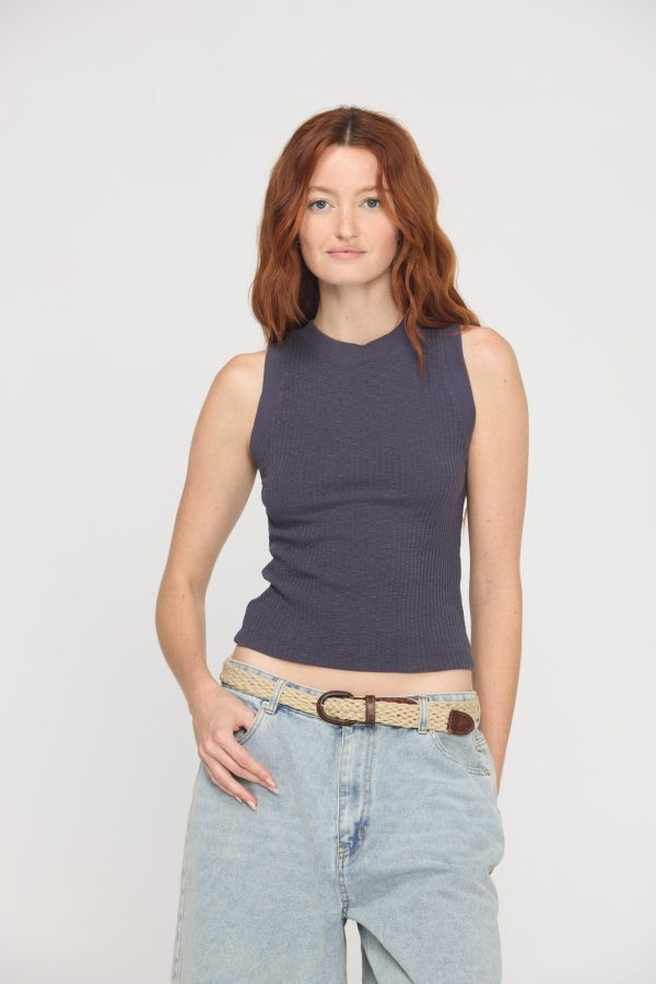 Player Fitted Racerback Rib Tank