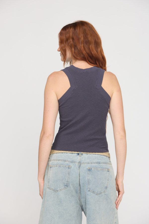 Player Fitted Racerback Rib Tank