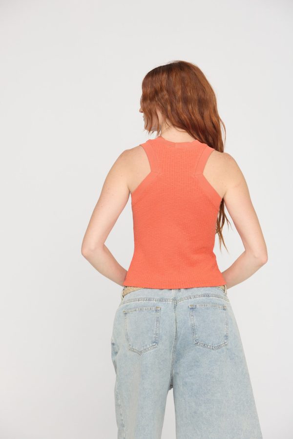 Player Fitted Racerback Rib Tank