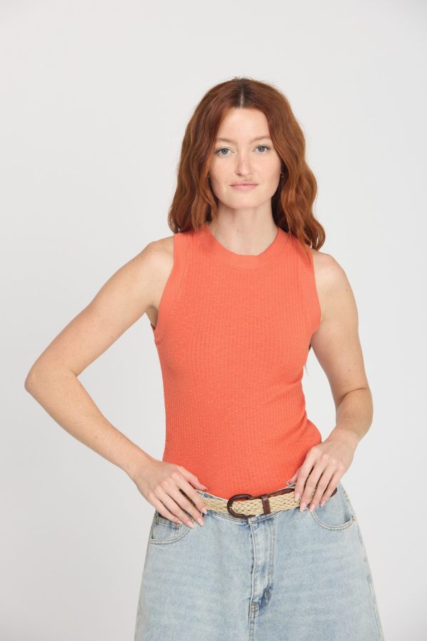 Player Fitted Racerback Rib Tank