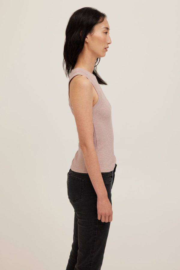 Player Fitted Racerback Rib Tank