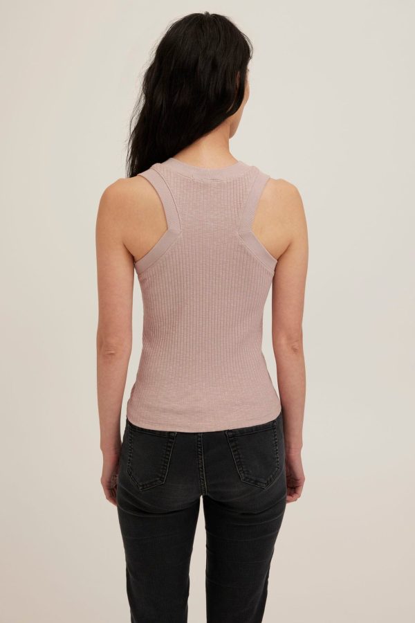 Player Fitted Racerback Rib Tank