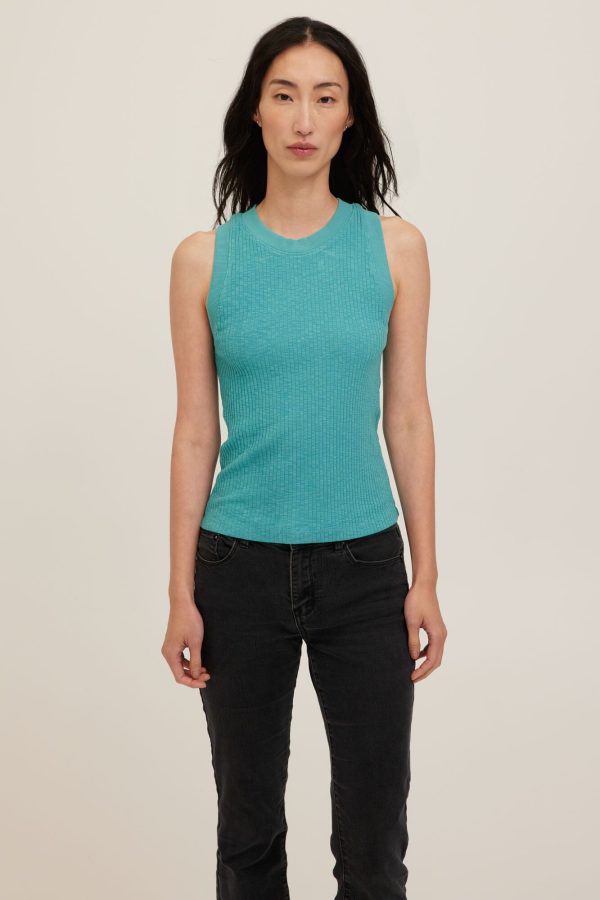 Player Fitted Racerback Rib Tank