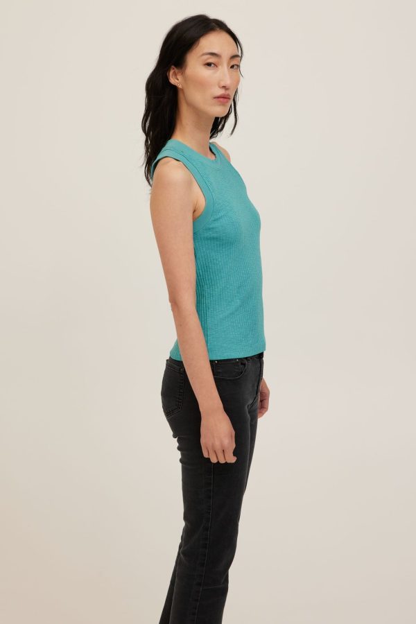 Player Fitted Racerback Rib Tank