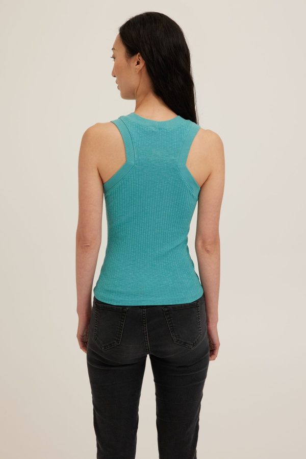 Player Fitted Racerback Rib Tank