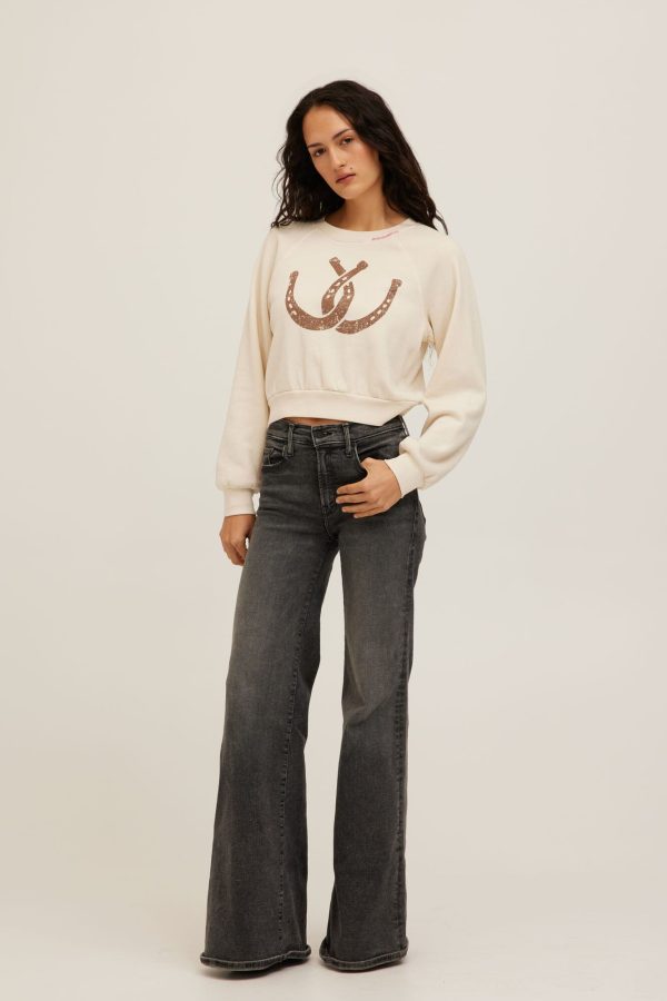 Double Horseshoes Shrunken Sweatshirt