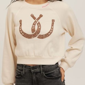 Double Horseshoes Shrunken Sweatshirt - Image 2