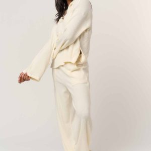 Shea Brushed Rib Wide Leg Pant - Image 5