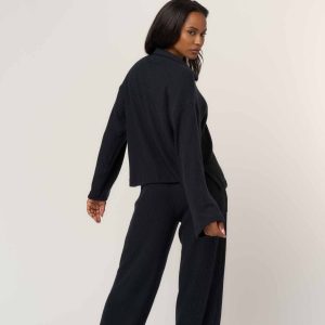 Shea Brushed Rib Collared Pullover - Image 4