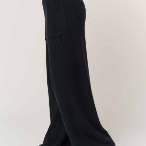 Shea Brushed Rib Wide Leg Pant - Image 3