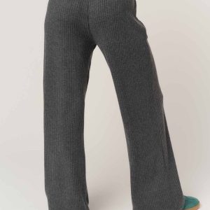 Shea Brushed Rib Wide Leg Pant - Image 4