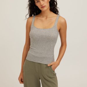 Olsen Scoop Neck Rib Tank - Image 1