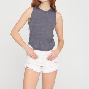 Libra Textured Rib Ringer Tank - Image 1
