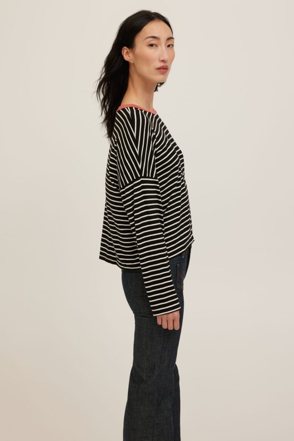 Captain Striped Boyfriend Long Sleeve
