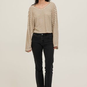 Ren Stripe V-Neck Long Sleeve - Image 1