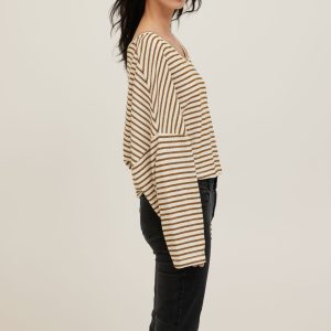 Ren Stripe V-Neck Long Sleeve - Image 4