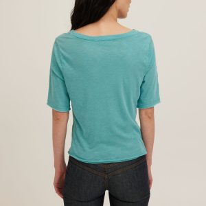 Jude V-Neck Elbow Sleeve Tee - Image 4