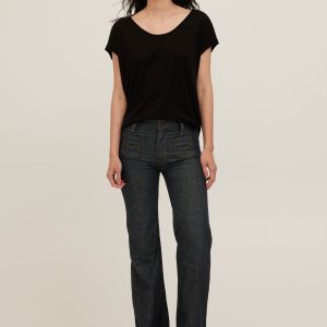 Delphina Scoop Neck Tee - Image 1