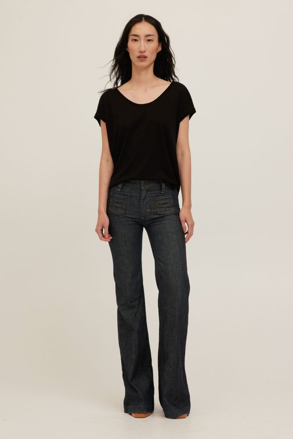 Delphina Scoop Neck Tee