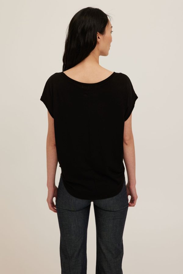 Delphina Scoop Neck Tee