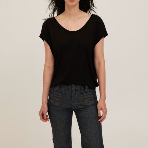 Delphina Scoop Neck Tee - Image 2