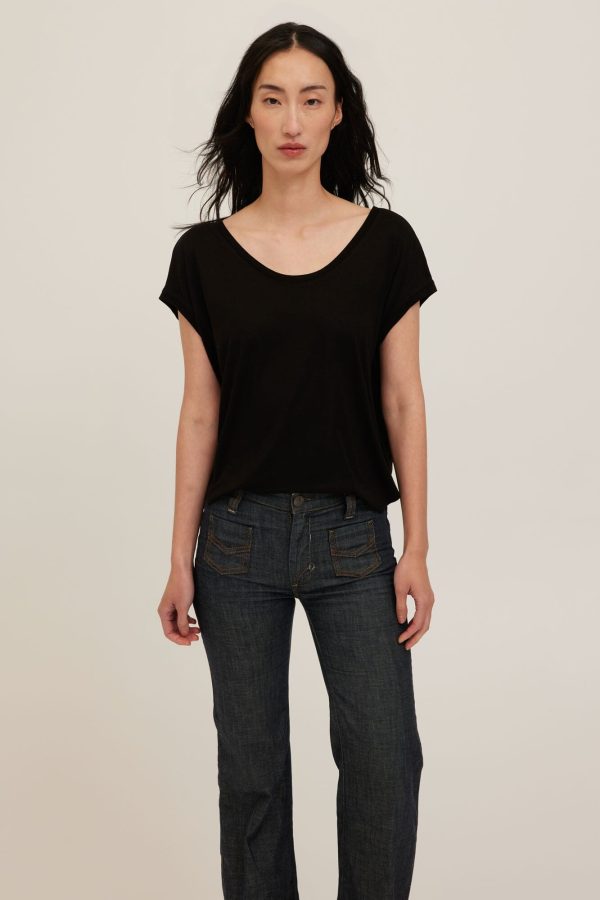 Delphina Scoop Neck Tee