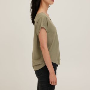 Delphina Scoop Neck Tee - Image 3