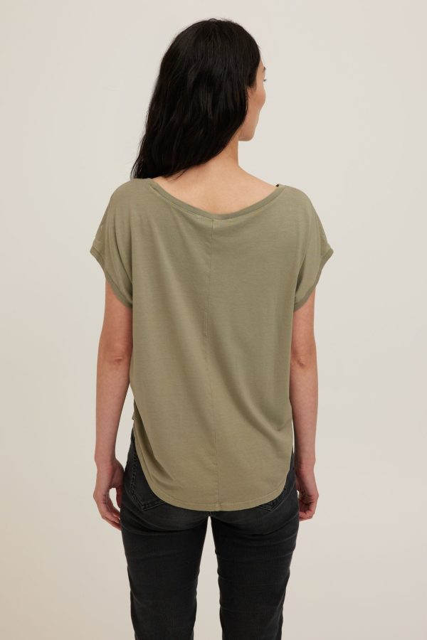Delphina Scoop Neck Tee