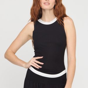 Marine Color Blocked Rib Tank - Image 1
