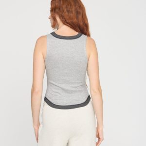 Marine Color Blocked Rib Tank - Image 6