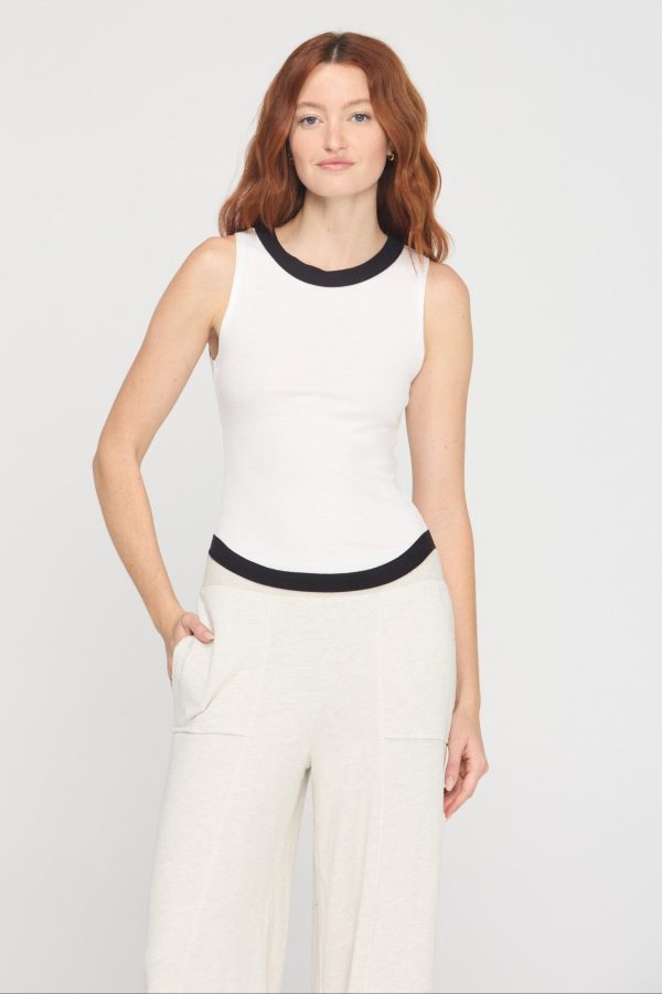 Marine Color Blocked Rib Tank