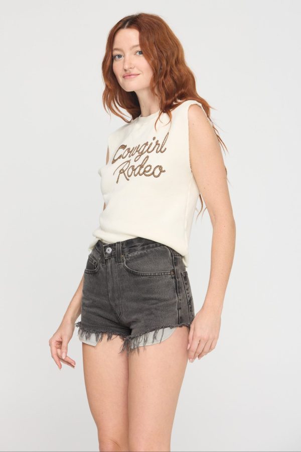 Cowgirl Rodeo Sleeveless Sweatshirt