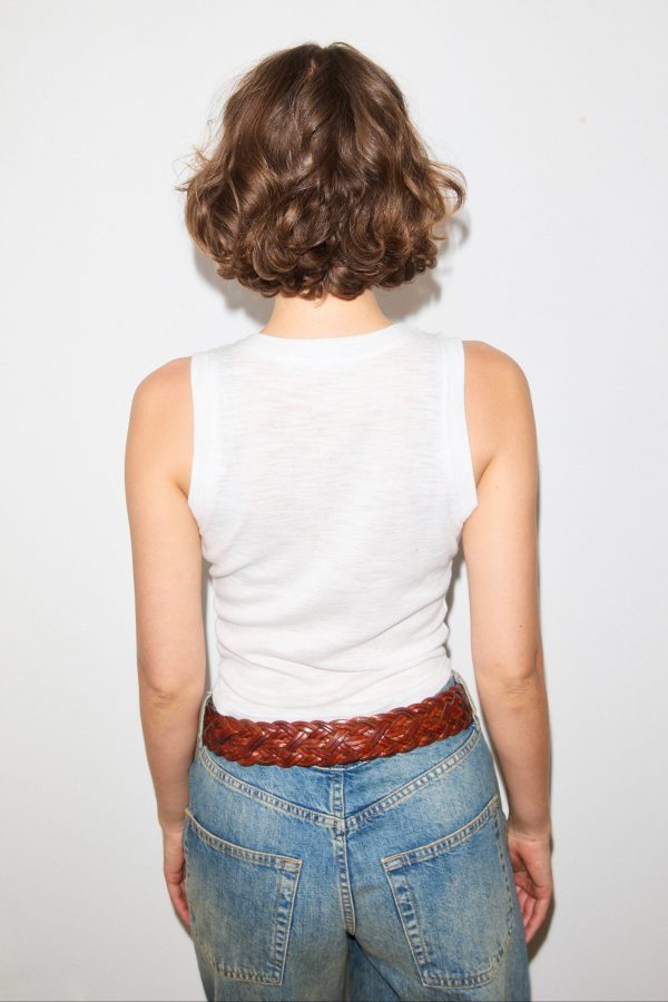 Libra Textured Rib Ringer Tank