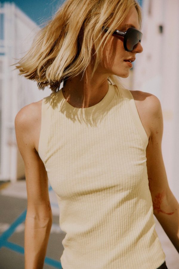 Player Fitted Racerback Rib Tank