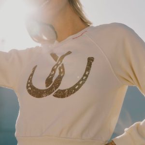 Double Horseshoes Shrunken Sweatshirt - Image 5