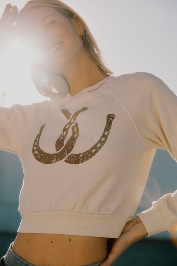 Double Horseshoes Shrunken Sweatshirt