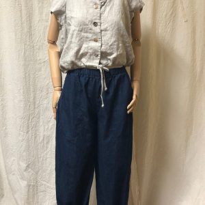 Pencil Pant, Cotton Denim - Image 2