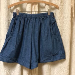 Paper Bag Short, Denim - Image 5