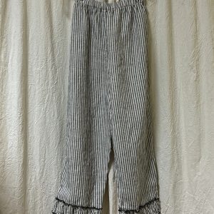 Ruched Bottom Crop Pant, Linen - Image 10