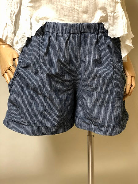 Paper Bag Short, Denim