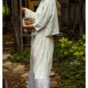 Fairy Half Slip, Silk Upper & Organdy Ruffle - Image 2