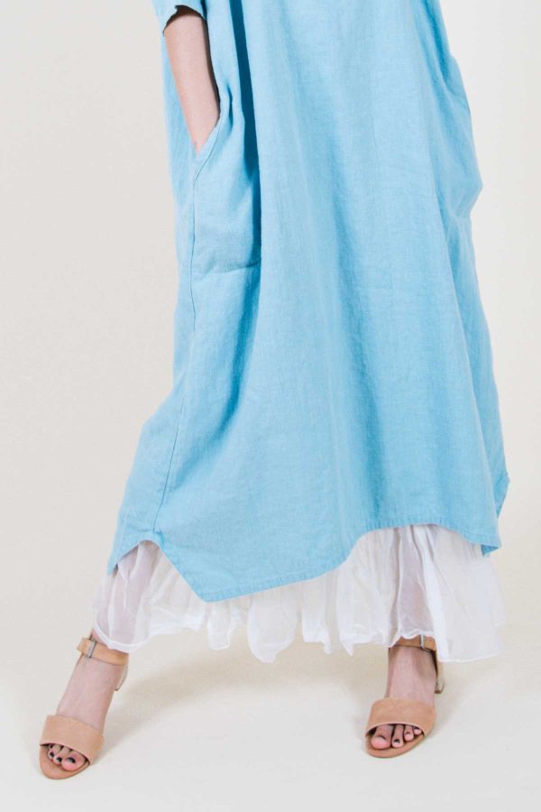 Fairy Half Slip, Silk Upper & Organdy Ruffle