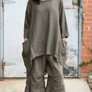 Colette Pant, Linen - Image 2