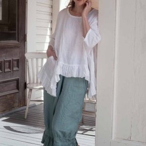 Janis Bloomer Crop, Linen - Image 1