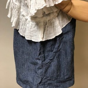 Paper Bag Short, Denim - Image 3